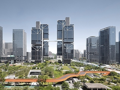 现代城市背景