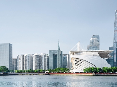 现代城市背景
