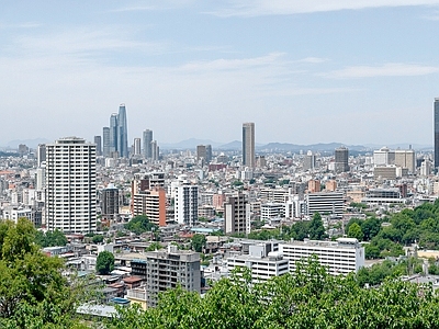 现代城市背景