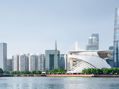 现代城市背景