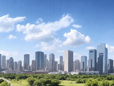现代城市背景