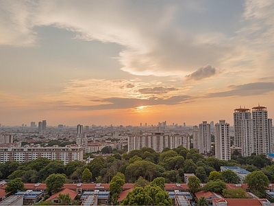 现代城市背景