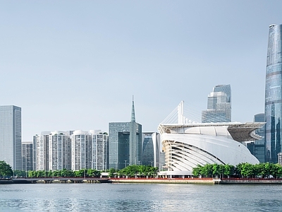 现代城市背景
