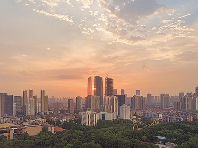 现代城市背景