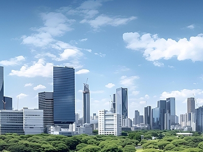 现代城市背景