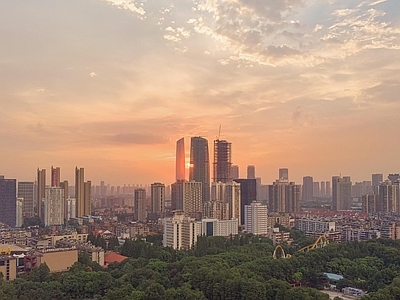 现代城市背景