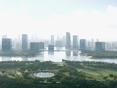 现代城市背景