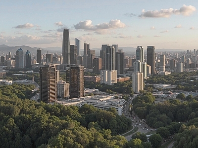 现代城市背景