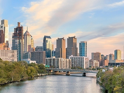 现代城市背景