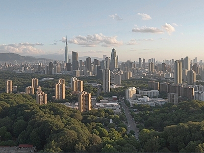 现代城市背景