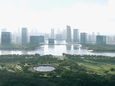 现代城市背景