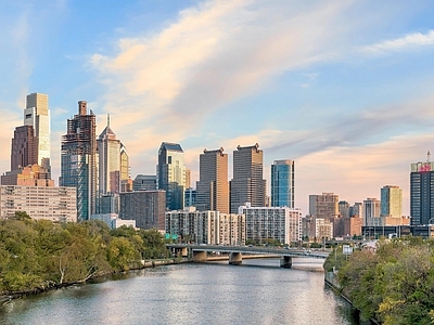 现代城市背景