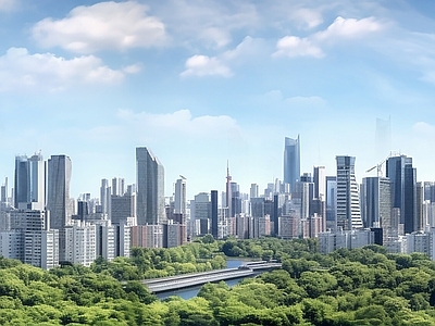 现代城市背景