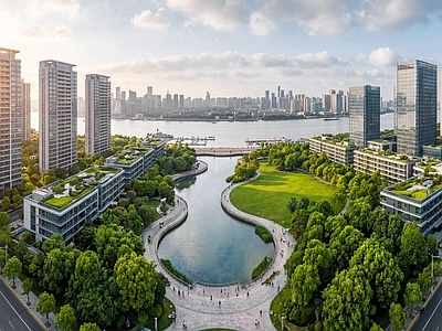 现代城市背景