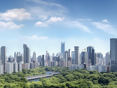 现代城市背景