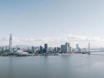 现代城市背景