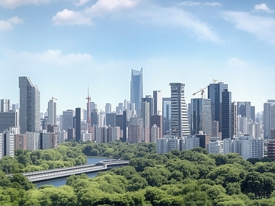 现代城市背景