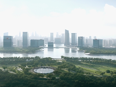 现代城市背景