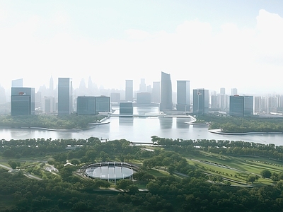 现代城市背景