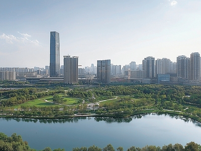 现代城市背景