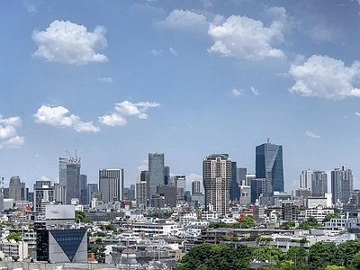 现代城市背景