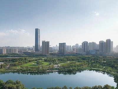 现代城市背景