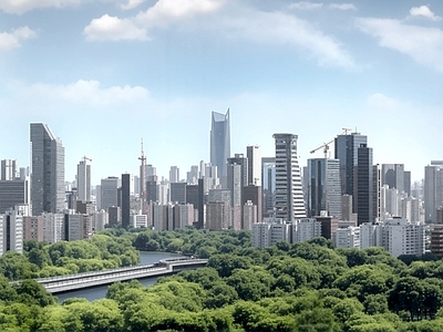 现代城市背景