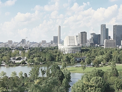 现代城市背景