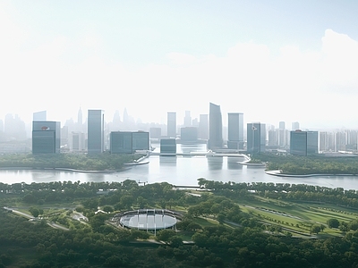 现代城市背景