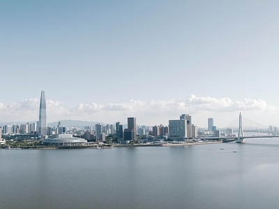 现代城市背景