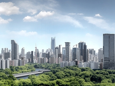 现代城市背景