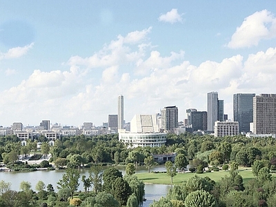 现代城市背景