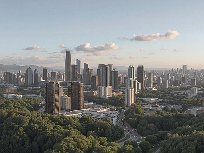 现代城市背景