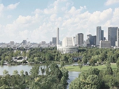 现代城市背景
