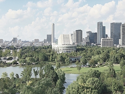 现代城市背景