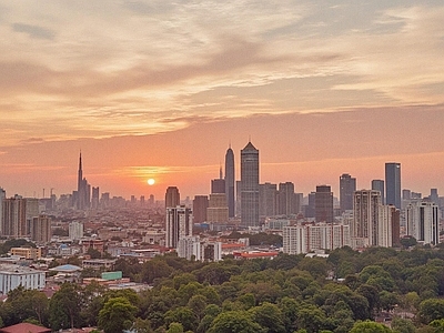 现代城市背景
