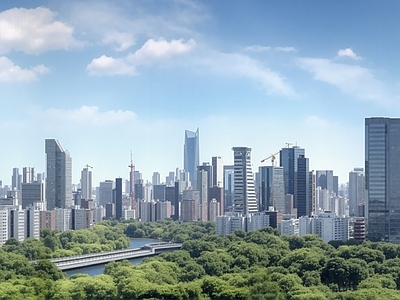 现代城市背景