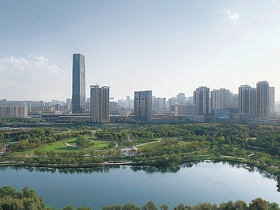 现代城市背景