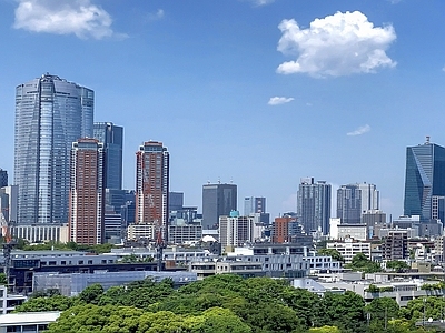 现代城市背景