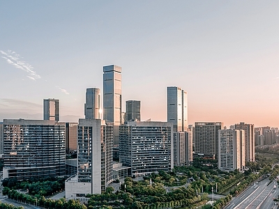 现代城市背景