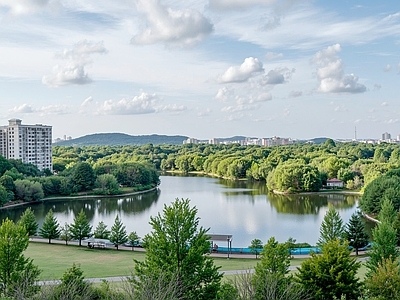 现代城市背景