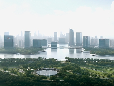 现代城市背景
