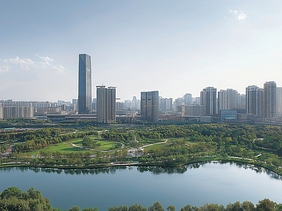 现代城市背景