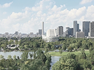 现代城市背景