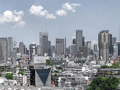 现代城市背景