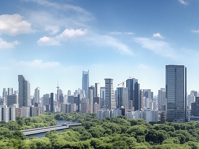 现代城市背景