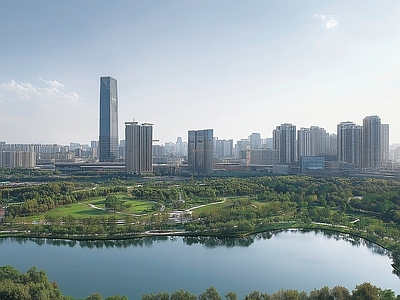 现代城市背景