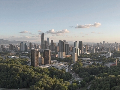 现代城市背景