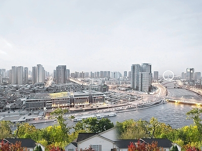 现代城市背景