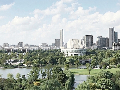 现代城市背景